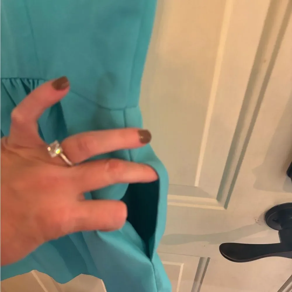 J. Crew Vibrant Turquoise Sleeveless Mini Dress